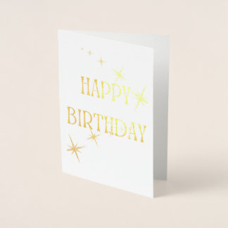 ✨ Een op de miljoen bedankt Elegant Gold Stars Folie Kaarten