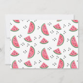 Eén op de Waterverf van de Melonwatermeloen 1e ver Kaart (Achterkant)