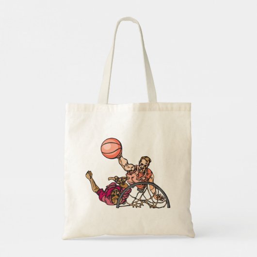 Eén op één Basketball-Canvas tas (Achterkant)