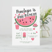 Eén op één dag in een meloenswatermeloen kaart (Staand voorkant)