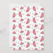 Eén op één dag in een meloenswatermeloen kaart (Achterkant)