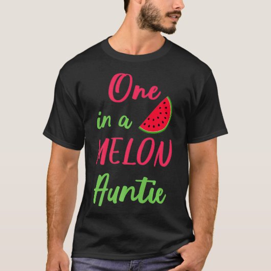Een op een feestdag in Melon Auntie T-shirt (Voorkant)