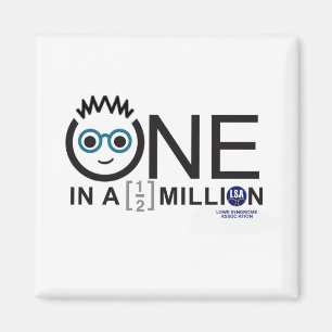 een op een half miljoen Logo-magneten Magneet