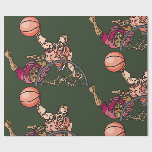 Eén op één honkbal cadeaupapier (Vlak)