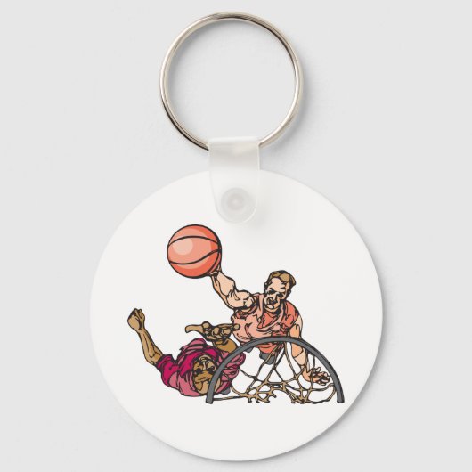 Eén op één honkbal sleutelhanger (Achterkant)