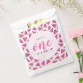 Een op een meloen 1e verjaardag bedankzakje (Gezegeld)