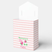 Eén op een meloen op de eerste verjaardag bedankdoosjes (Geopend)