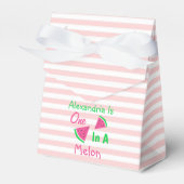 Eén op een meloen op de eerste verjaardag bedankdoosjes (Voorkant Zijde)