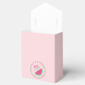 Eén op een meloen op de eerste verjaardag bedankdoosjes (Geopend)