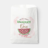 Eén op een meloen op de eerste verjaardag bedankzakje (Voorkant)