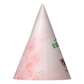 Eén op een meloen op de eerste verjaardag feesthoedjes (Links)