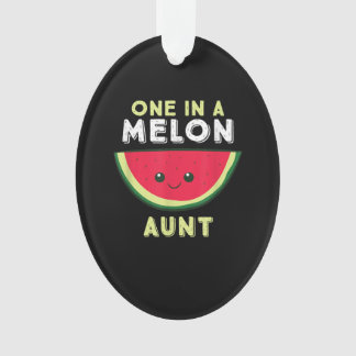 Eén op een meloen tante ornament