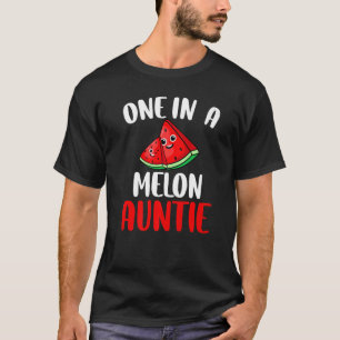 Een op een meloenen tante van de familie Watermelo T-shirt