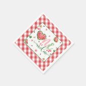 Eén op een Melon Birthday Napkin Servet (Hoek)