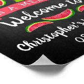 Eén op een Melon Chalkboard, 1 op de verjaardag Poster (Hoek)