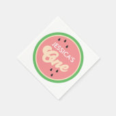 Een op een Melon First Birthday Cocktail Napkins Servet (Hoek)