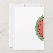 Eén op een Melon First Birthday Kaart (Achterkant)