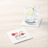 Eén op een Melon First Birthday Kartonnen Onderzetters (Insitu)