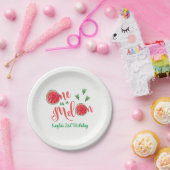 Eén op een Melon First Birthday Papieren Bordje (Feest)