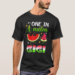 Eén op een Melon Gigi Watermelon Summer Family Mat T-shirt