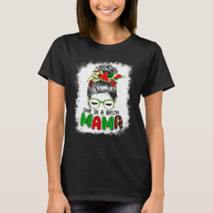 Eén op een Melon Mama Messy Bun Watermelon Summer  T-shirt