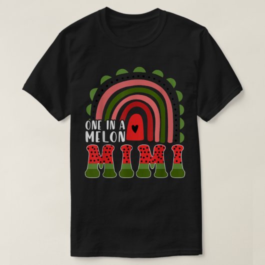 Eén op een Melon Mimi Watermelon Rainbow Shirt Sum (Design voorkant)