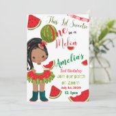 Eén op een Melon Online Birthday Kaart (Staand voorkant)