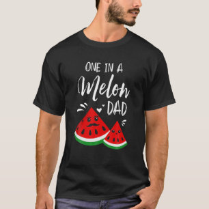 Eén op een Melon pa vader Watermelon Day Zomer T-shirt