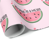 Eén op een Melon Watermeloen Birthday Wrapping Pap Cadeaupapier (Rol Hoek)