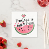 Eén op een Melon Watermeloen op maat van de dag Servet (Insitu)