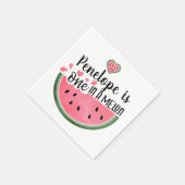 Eén op een Melon Watermeloen op maat van de dag Servet (Hoek)