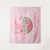 Eén op een Melon watermeloen waterverf op de eerst Wandkleed (Voorkant)