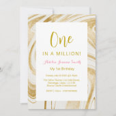 Eén op een miljoen, gouden uitnodiging voor de 1e  (Voorkant)
