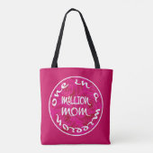 Eén op een miljoen mam tote bag (Achterkant)