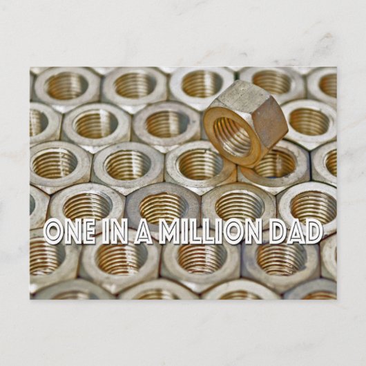 Eén op een miljoen Nut Vader Dag Briefkaart (Voorkant)