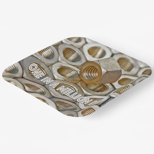 Eén op een miljoen Nut Vader Dag Papieren Bordje (Gebogen)