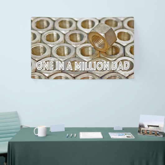 Eén op een miljoen Nut Vader Dag Spandoek (Beurs)