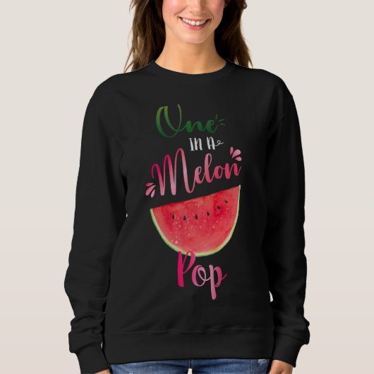 Een op een Pop van Melon Waterlemon Summer Father Trui (Voorkant)