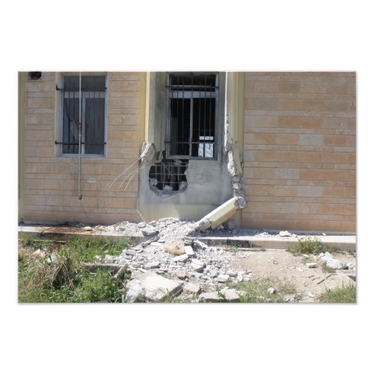 Een op een raket geprojecteerde renade foto afdruk (Voorkant)