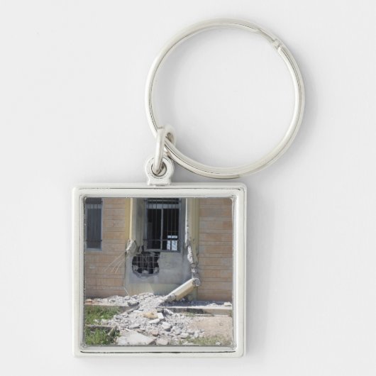 Een op een raket geprojecteerde renade sleutelhanger (Voorkant)