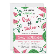 Eén op een uitnodiging van de Melon Birthday