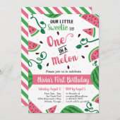 Eén op een uitnodiging van de Melon Birthday (Voorkant / Achterkant)