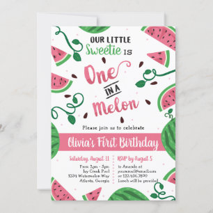Eén op een uitnodiging van de Melon Birthday