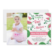 Eén op een uitnodiging van de Melon Birthday