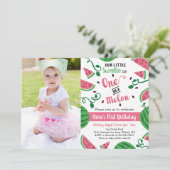 Eén op een uitnodiging van de Melon Birthday (Staand voorkant)