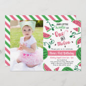 Eén op een uitnodiging van de Melon Birthday (Voorkant / Achterkant)