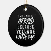 Een op geloof gebaseerde herinnering: Vertrouwen i Keramisch Ornament (Links)