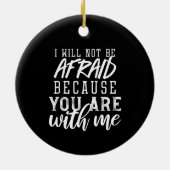 Een op geloof gebaseerde herinnering: Vertrouwen i Keramisch Ornament (Achterkant)