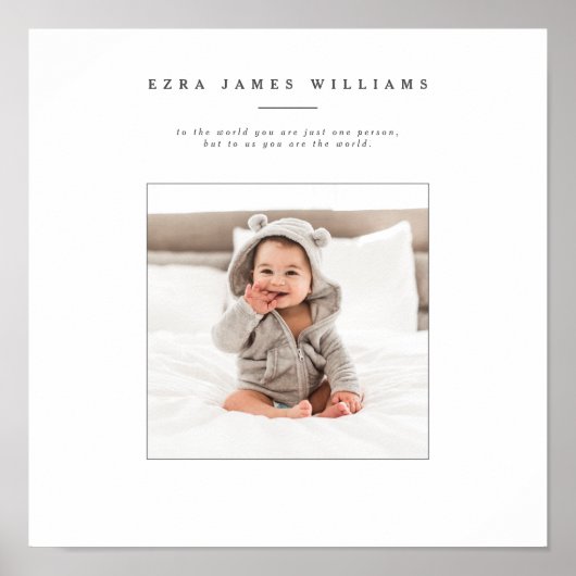 Eén op maat gemaakte foto poster (Voorkant)