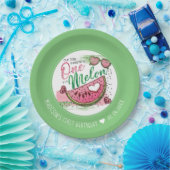 Een op maat gemaakte meloen-dag papieren bordje (Feest)